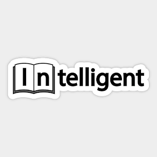 Intelligent typographic logo design Sticker